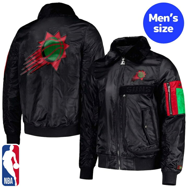 楽天市場】【送料無料+割引クーポン】 NBAオフィシャル メンズ MA-1 