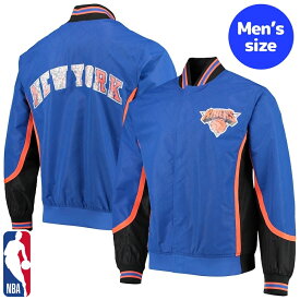 【送料無料+割引クーポン】 NBAオフィシャル メンズ バーシティジャケット スタジャン アウタージャケット ニューヨーク・ニックス New York Knicks NBA 75th Anniversary Jacket