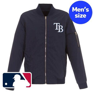 yz MLB W[[O Y CgEFCg{o[WPbg AE^[ Wp[ ^pxCECY Tampa Bay Rays Lightweight Nylon Bomber Jacket