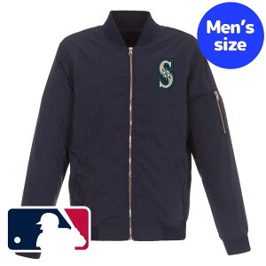 yz MLB W[[O Y CgEFCg{o[WPbg AE^[ Wp[ VAgE}i[Y C`[ Seattle Mariners Lightweight Nylon Bomber Jacket