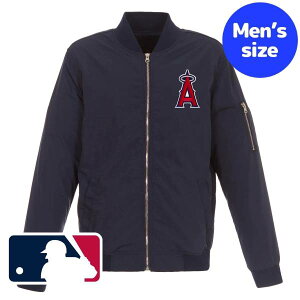 yz MLB W[[O Y CgEFCg{o[WPbg AE^[ Wp[ T[XEG[X Jĕ Los Angeles Angels Lightweight Nylon Bomber Jacket