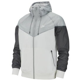 【送料無料+割引クーポン】 nike ナイキ 【メンズサイズ】 Nike Windrunner Hooded Jacket（White/Wolf Grey/Dark Grey） ジャケット アウター トップス ウィンドブレーカー