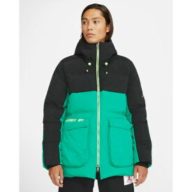 【送料無料+割引クーポン】 nike ナイキ ジョーダン 【メンズサイズ】 Jordan Down Parka Jacket（Black/Watermelon/Neptune Green） ダウンジャケット アウター ジャンパー トップス