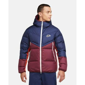 【送料無料+割引クーポン】 ナイキ 【メンズ】 Nike Down Fill Windrunner Shield Jacket（Midnight Navy/Dark Beetroot/Mantra Orange/Blk） ダウンジャケット アウター