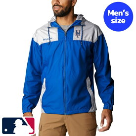 【送料無料+割引クーポン】 MLBオフィシャル Columbia コロンビア メンズ ウィンドブレーカー アウタージャケット ニューヨーク・メッツ New York Mets Windbreaker Jacket