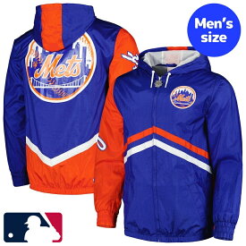 【送料無料+割引クーポン】 MLBオフィシャル メンズ ウィンドブレーカー アウタージャケット ニューヨーク・メッツ New York Mets Windbreaker Jacket