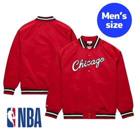 【送料無料+割引クーポン】 NBA公式 メンズ アウタージャケット MA-1 ボンバー シカゴ・ブルズ Chicago Bulls Hardwood Classics Throwback Wordmark Jacket