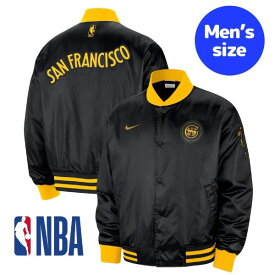 【送料無料+割引クーポン】 ナイキ NIKE NBA公式 メンズ ジャケット MA-1 ボンバー ゴールデンステイト・ウォリアーズ Warriors City Edition Courtside Premier Bomber Jacket