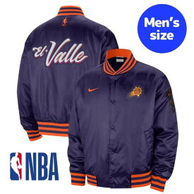 【送料無料+割引クーポン】 ナイキ NIKE NBA公式 メンズ ジャケット MA-1 ボンバー フェニックス・サンズ Phoenix Suns City Edition Courtside Premier Bomber Jacket