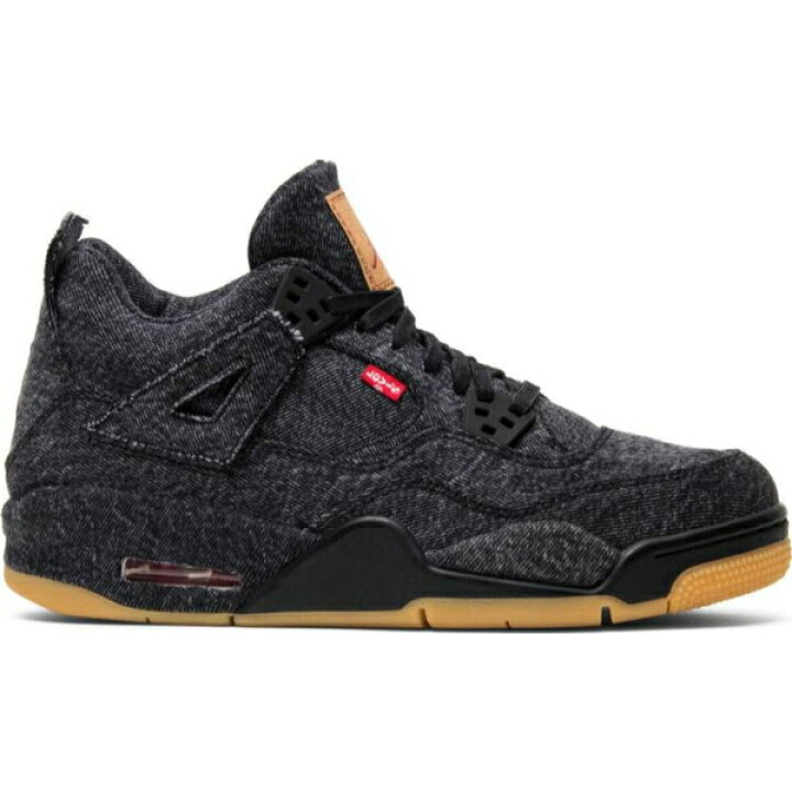 楽天市場 送料無料 お得な割引クーポン有 Levi S X Nike 大人もok レディース ボーイズサイズ 22 0 25 0cm Jordan 4 Retro Levi S Black Black Black Black コラボレーションスニーカー ジョーダン リーバイス 靴 シューズ ストリート 楽ギフ 包装選択