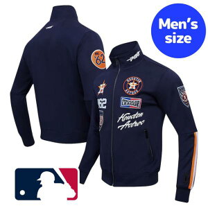 【送料無料】【メンズ】 MLB公式 メジャーリーグ トラックジャージ 長袖トップス 運動着 ウォームアップジャケット ヒューストン・アストロズ Houston Astros Fast Lane Track Jacket