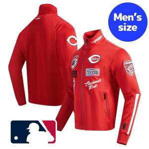 【送料無料】【メンズ】 MLB公式 メジャーリーグ トラックジャージ 長袖トップス 運動着 ウォームアップジャケット シンシナティ・レッズ Cincinnati Reds Fast Lane Track Jacket