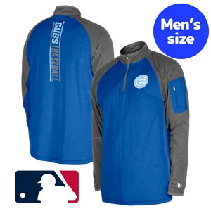 【送料無料】【メンズ】 MLB公式 メジャーリーグ トラックジャージ 長袖トップス 運動着 ウォームアップジャケット シカゴ・カブス 今永昇太 鈴木誠也 Chicago Cubs Raglan 1/4 Zip Top