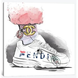 【送料無料+割引クーポン】 米国発のお洒落なブランドオマージュアート Fendi Sneakers フェンディ FENDI キャンバスアート 絵画 インテリア 模様替え 引越し祝い 新築祝い 待合室 会議室