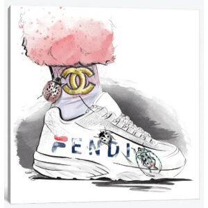 �y���������z �č����̂������ȃu�����h�I�}�[�W���A�[�g Fendi Sneakers �t�F���f�B FENDI �L�����o�X�A�[�g �G�� �C���e���A �͗l�ւ� ���z���j�� �V�z�j�� �ҍ��� ��c��