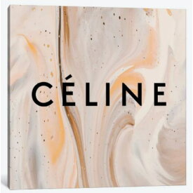 【送料無料+割引クーポン】 米国発のお洒落なブランドオマージュアート Celine Beidge Brown Abstract Art セリーヌ CELINE キャンバス 絵画 インテリア 模様替え 引越し祝い 新築祝い 待合室 会議室