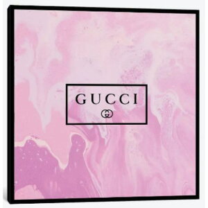 【送料無料+P5倍+割引クーポン】 米国発のお洒落なブランドオマージュアート Pink Marble Abstract Fashion Art Gucci グッチ GUCCI キャンバス 絵画 インテリア 模様替え 引越し祝い 待合室 会議室