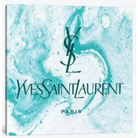 【送料無料+割引クーポン】 米国発のお洒落なブランドオマージュアート Yves Saint Laurent Azure Abstract YSL サンローラン キャンバス 絵画 インテリア 模様替え 引越し祝い 新築祝い 待合室 会議室