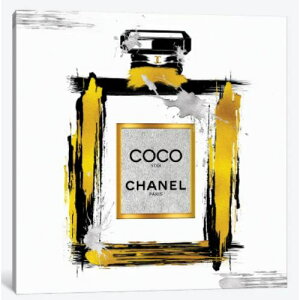 �y���������z �č����̂������ȃu�����h�I�}�[�W���A�[�g Black & Gold Noir Abstract Perfume Bottle �V���l�� CHANEL �L�����o�X �G�� �C���e���A �͗l�ւ� ���z���j��