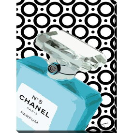 【送料無料+割引クーポン】 お洒落なブランドオマージュアート C#5 In Blue シャネル CHANEL キャンバスアート 絵画 インテリア 模様替え 引越し祝い 新築祝い 待合室 会議室