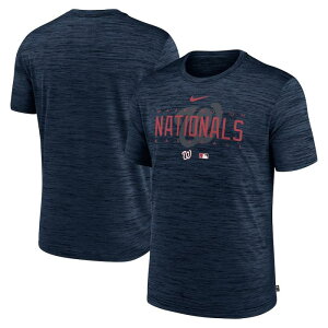 �y���������z MLB �i�C�L nike �����Y T�V���c �����g�b�v�X Navy ���V���g���E�i�V���i���Y Washington Nationals Velocity Performance Practice T-Shirt