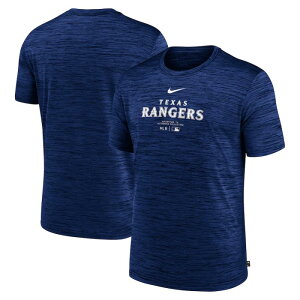 �y���������z MLB �i�C�L nike �����Y T�V���c �����g�b�v�X Royal �e�L�T�X�E�����W���[�Y Texas Rangers Velocity Performance Practice T-Shirt