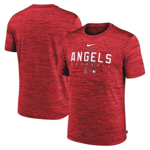 �y���������z MLB �i�C�L nike �����Y T�V���c �����g�b�v�X Red ���T���[���X�E�G���[���X Los Angeles Angels Velocity Performance Practice T-Shirt