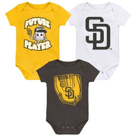 【送料無料】 MLB ベビー服 ロンパース メジャーリーグ ボディースーツ3枚セット カバーオール 肌着 下着 パジャマ 出産祝い ダルビッシュ有 サンディエゴ・パドレス San Diego Padres