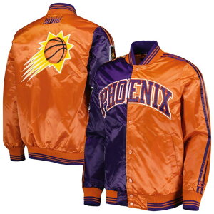 �y���������z NBA �����Y �A�E�^�[ �i�C�����W���P�b�g �T�e���W���P�b�g �X�^�W���� �W�����p�[ �t�F�j�b�N�X�E�T���Y Phoenix Suns Fast Break Satin Jacket