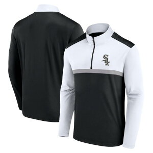 �y�����Y�z MLB ���W���[���[�O �g���b�N�W���[�W �����g�b�v�X �^���� �E�H�[���A�b�v�W���P�b�g �V�J�S�E�z���C�g�\�b�N�X Chicago White Sox Unstoppable 1/4 Zip Top