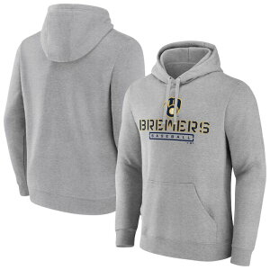 �y���������z MLB ���W���[���[�O �����Y �p�[�J�[ �����g�b�v�X �t�[�f�B�[ �~���E�H�[�L�[�E�u�������[�Y Milwaukee Brewers Evanston Stencil Hoodie