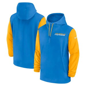 �y���������z NIKE �i�C�L NFL �A���t�g �����Y �A�E�^�[ �E�B���h�u���[�J�[ �i�C�����W���P�b�g ���T���[���X�E�`���[�W���[�Y Los Angeles Chargers Sideline Pre-Game 1/2-Zip Jacket