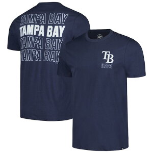 MLB ���W���[���[�O �����Y T�V���c �����g�b�v�X 47 Brand �t�H�[�e�B�[�Z�u�� �^���p�x�C�E���C�Y Tampa Bay Rays 47 Brand �t�H�[�e�B�[�Z�u�� Hang Back Franklin T-Shirt