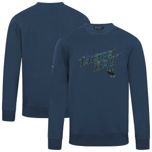 MLB ���W���[���[�O �����Y �g���[�i�[ �����g�b�v�X �^���p�x�C�E���C�Y Tampa Bay Rays Levelwear City Connect Zane Back Splash Sweatshirt