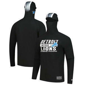 �y���������z NFL �����Y �p�[�J�[ �����g�b�v�X �g���[�i�[ �t�[�f�B�[ �j���[�G��New Era �f�g���C�g�E���C�I���Y Detroit LionsNew Era Functional Fandom Balaclava Helmet Stripe Tri-Blend Hoodie