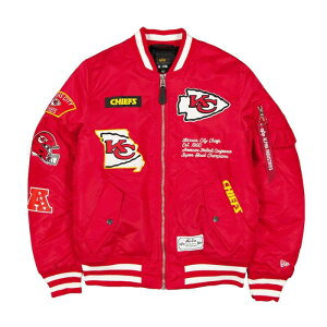 �y���������z NFL �����Y �A�E�^�[ �W���P�b�g MA-1 �X�^�W���� �{���o�[�W���P�b�g �W�����p�[ �A���t�g �j���[�G��New Era x Alpha Industries �J���U�X�V�e�B�E�`�[�t�X Kansas City ChiefsNew Era x Alpha Ind