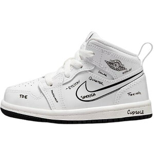 yzyxr[ELbYi-16.0cmjz iCL Nike W[_ Jordan 1 Mid ShoesiWhite/Blackj j̎qpXj[J[ qC oYj ̎qpV[Y