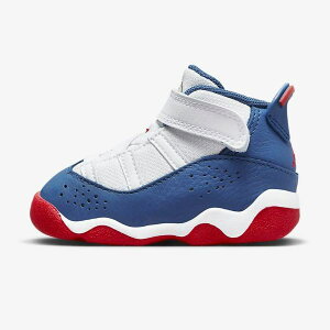 yzxr[ELbYi10.0-16.0cmj iCL Nike W[_ Jordan 6 Rings Shoe (2c-10c)iWhite/University Redj 323420-140 Xj[J[ C