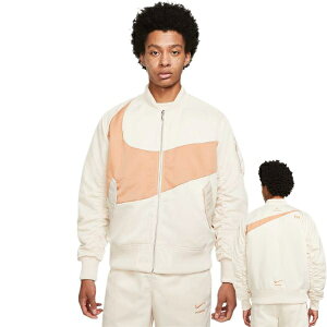 yz iCL Nike Sportswear Swoosh Therma-FIT Synthetic-Fill Bomber JacketiPearl Whitej WPbg AE^[ Wp[ R[g {o[WPbg MA-1