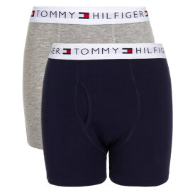 【ニコニコ割引対象】【送料無料】 TOMMY HILFIGER トミーヒルフィガー 4-18歳用サイズ 男の子用ボクサーパンツ2枚セット（Navy/Grey）下着 肌着 アンダーウェア セット商品 ギフト プレゼント