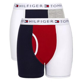 【ニコニコ割引対象】【送料無料】 TOMMY HILFIGER トミーヒルフィガー 4-18歳用サイズ 男の子用ボクサーパンツ2枚セット（Tri-Color）下着 肌着 アンダーウェア セット商品 ギフト プレゼント