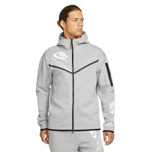 �y���������z�y�����Y�z �i�C�L Nike Sportswear Tech Fleece Graphic Full-Zip Hoodie�iDark Grey Heather�j �p�[�J�[ �t�[�f�B�[ �����g�b�v�X DM6474-063