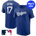 【送料無料+割引クーポン】 MLBオフィシャル NIKE ナイキ メンズ 大谷翔平 ロサンゼルス・ドジャース Los Angeles Dodgers Tシャツ #17 背番号十七 Shohei Ohtani T-Shirt