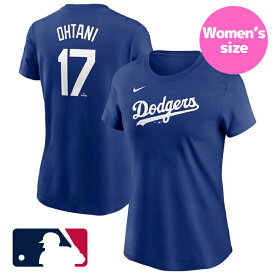 【送料無料+割引クーポン】 MLBオフィシャル NIKE ナイキ レディース 大谷翔平 ロサンゼルス・ドジャース Los Angeles Dodgers Tシャツ #17 背番号十七 Shohei Ohtani T-Shirt