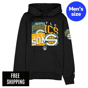 NBA �V�A�g���E�X�[�p�[�\�j�b�N�X �����Y �p�[�J�[ New Era �j���[�G�� Seattle Supersonics Hardwood Classics 2000s Multi Logos Hoodie ��������