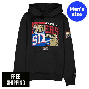 NBA �t�B���f���t�B�A�E76ers ���u�����E�W�F�[���X �����Y �p�[�J�[ New Era �j���[�G�� Philadelphia 76ers Hardwood Classics 2000s Multi Logos Hoodie ��������