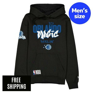 NBA �I�[�����h�E�}�W�b�N �����Y �p�[�J�[ �����g�b�v�X New Era �j���[�G�� Orlando Magic 2026 Berlin Game Black Hoodie ��������