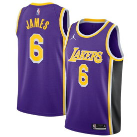 【送料無料+割引クーポン】 【メンズ】 ジョーダン JORDAN NBA Los Angeles Lakers Swingman Jersey （LeBron James/レブロン・ジェームズ/レイカーズ/Purple）