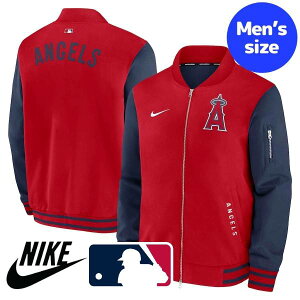 【送料無料】 NIKE ナイキ MLB公式 メジャーリーグオフィシャル メンズ ボンバージャケット MA-1 トラックジャケット ジャージ アウター 大谷翔平 ロサンゼルス・エンジェルス Los Angeles Angels Nik