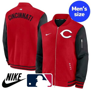 【送料無料】 NIKE ナイキ MLB公式 メジャーリーグオフィシャル メンズ ボンバージャケット MA-1 トラックジャケット ジャージ アウター シンシナティ・レッズ Cincinnati Reds Nike Authentic Collection Du